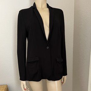 M Magaschoni Black Blazer Jacket Large